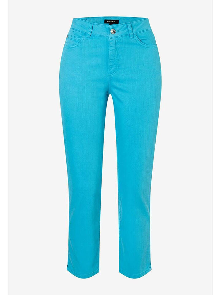 Dżinsy - Slim fit - w kolorze turkusowym