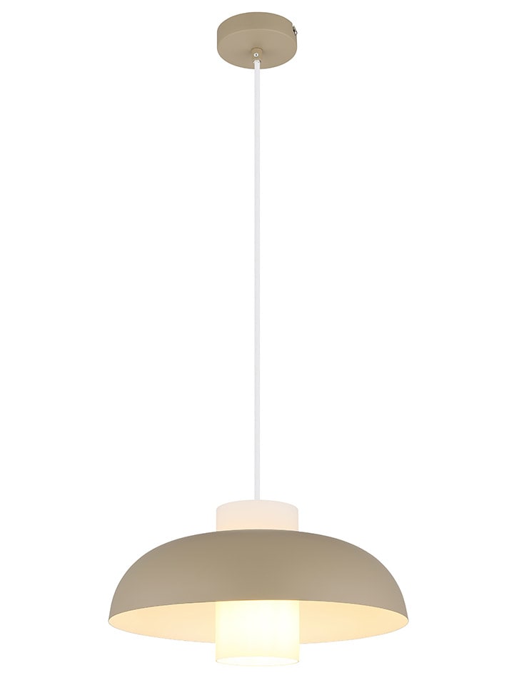 Hängeleuchte "Lowe" in Beige - (H)120 x Ø 38 cm