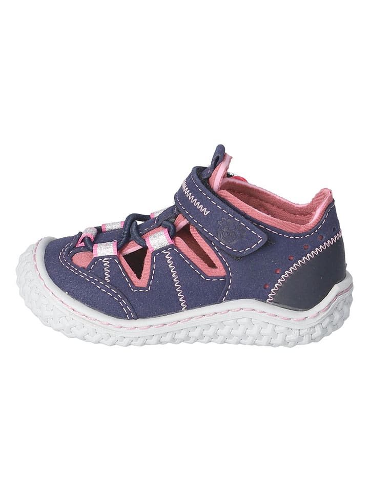 Barfußschuhe "Jerry" in Dunkelblau/ Pink