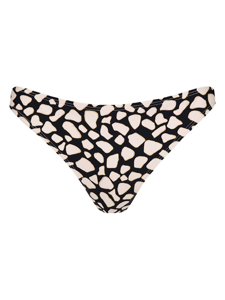 Bikini-Hose "Bishi Cheeky Bum" in Schwarz/ Creme