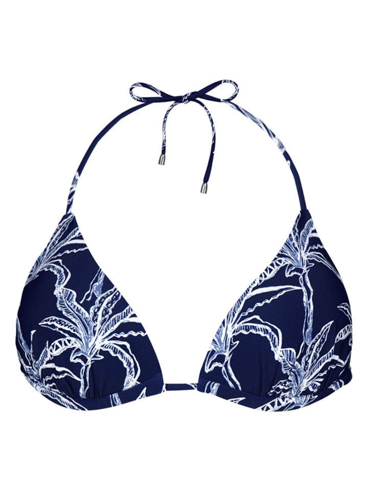 Biustonosz bikini "Enele Triangle" w kolorze granatowo-białym