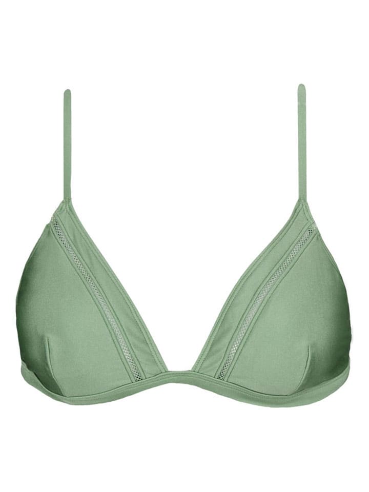 Biustonosz bikini "Isla Fixed Triangle" w kolorze zielonym