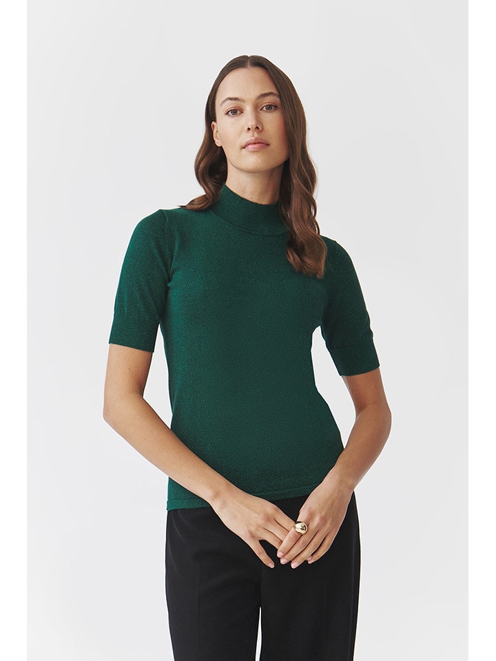 Elegantes Dunkelgrne Pullover Damen Bilder