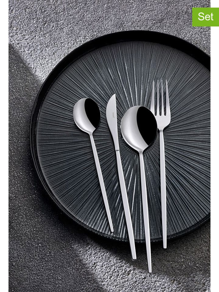 24tlg. Besteck-Set in Silber