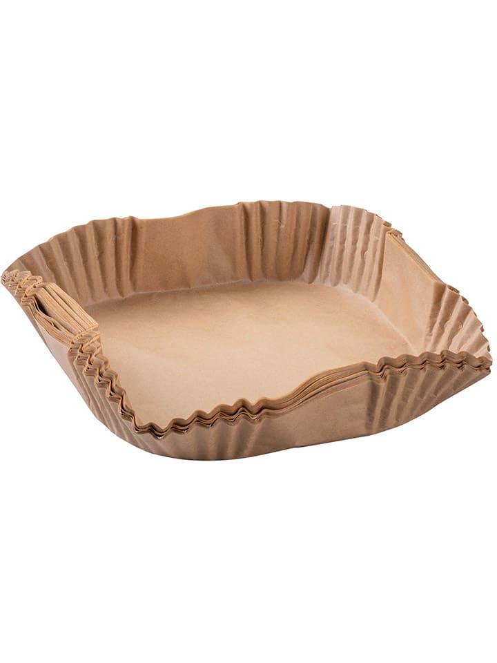Papier do pieczenia (50 szt.) w kolorze jasnobrązowym do Airfryer'a - 20 x 20cm