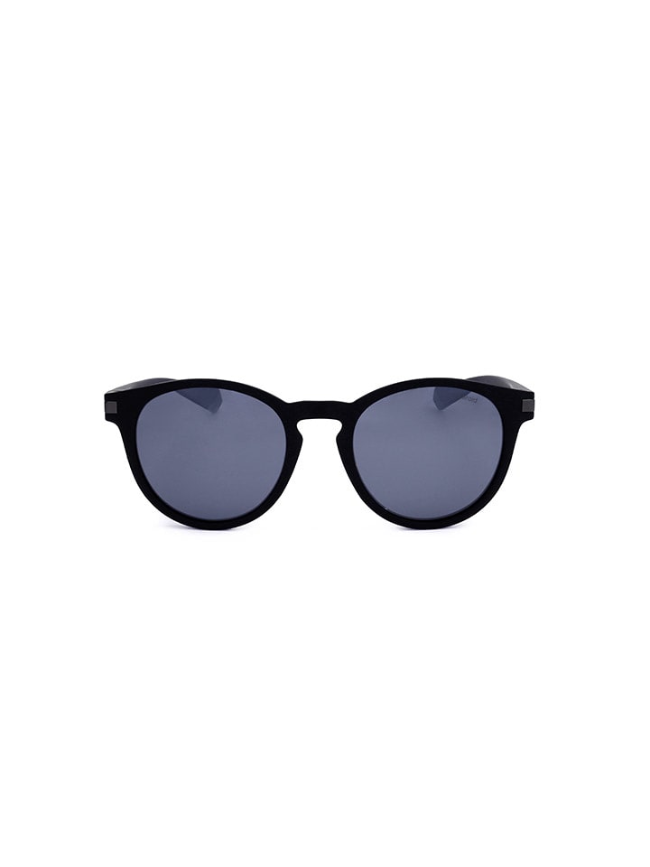 Okulary przeciwsłoneczne unisex w kolorze czarno-niebieskim