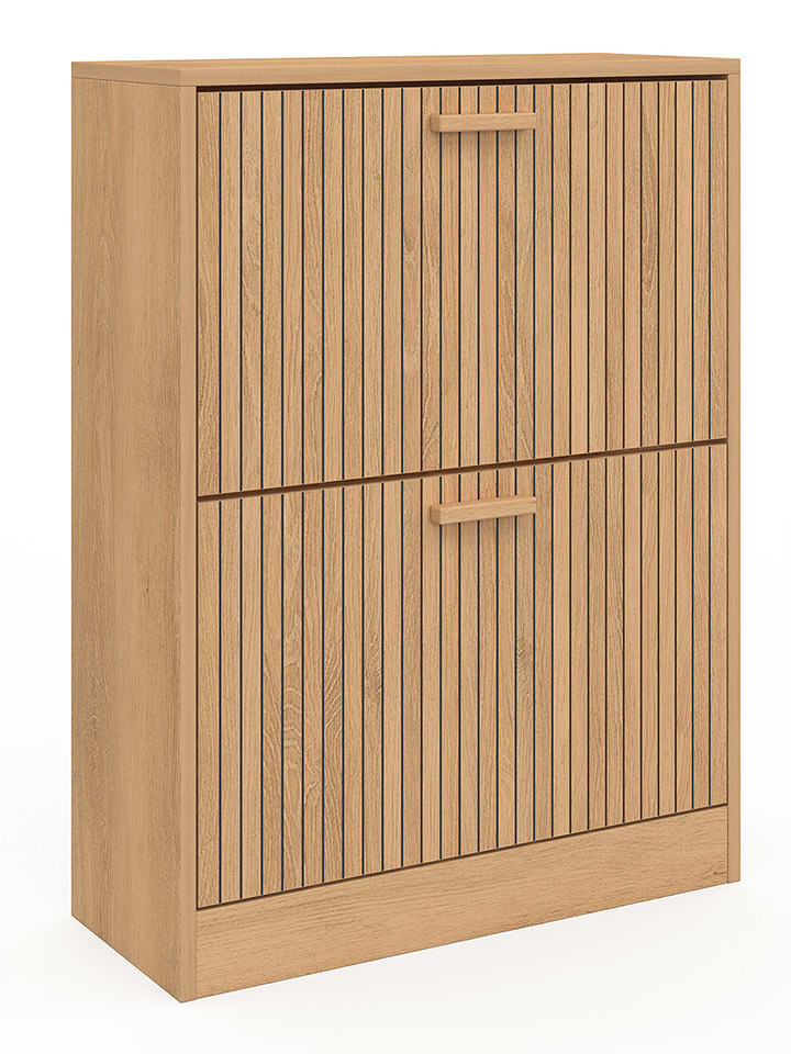 Szafka "Faustine" w kolorze jasnobrązowym na buty - 60 x 80 x 24 cm