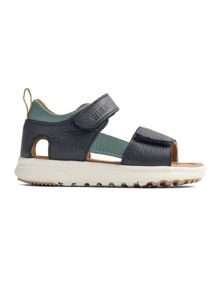Leder-Sandalen "Maxie" in Dunkelblau