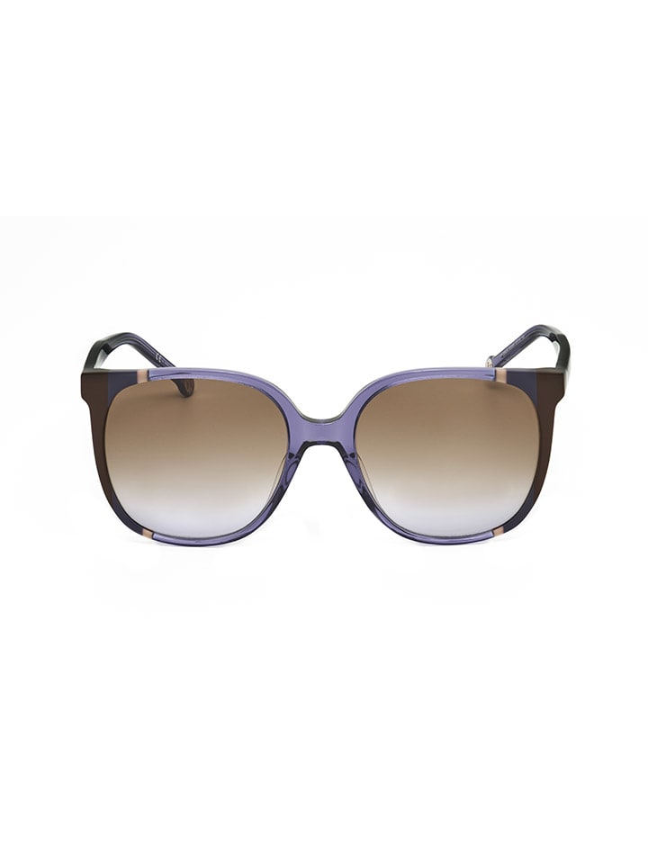 Damen-Sonnenbrille in Lila/ Hellbraun