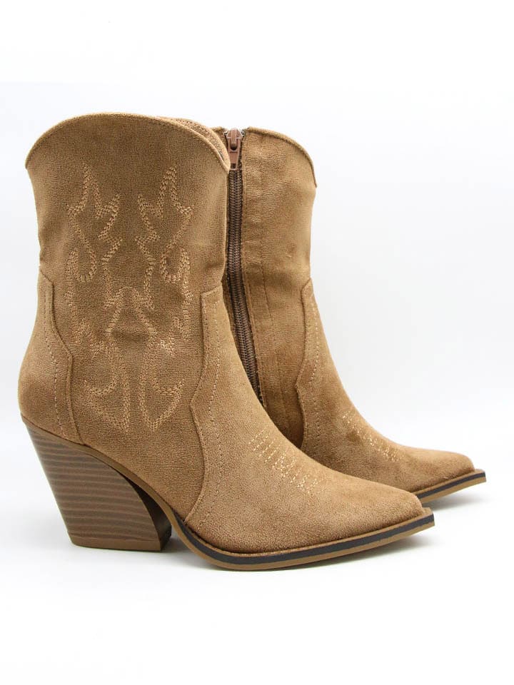 Stiefeletten in Hellbraun