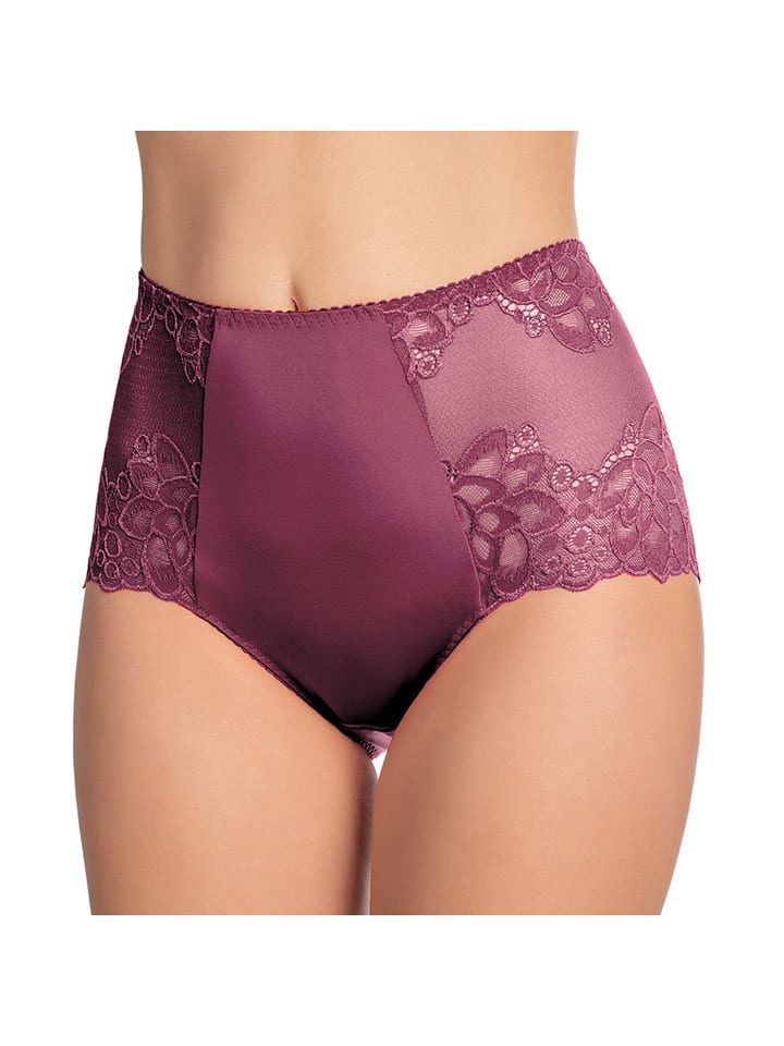 Pełne figi high waist w kolorze fioletowym
