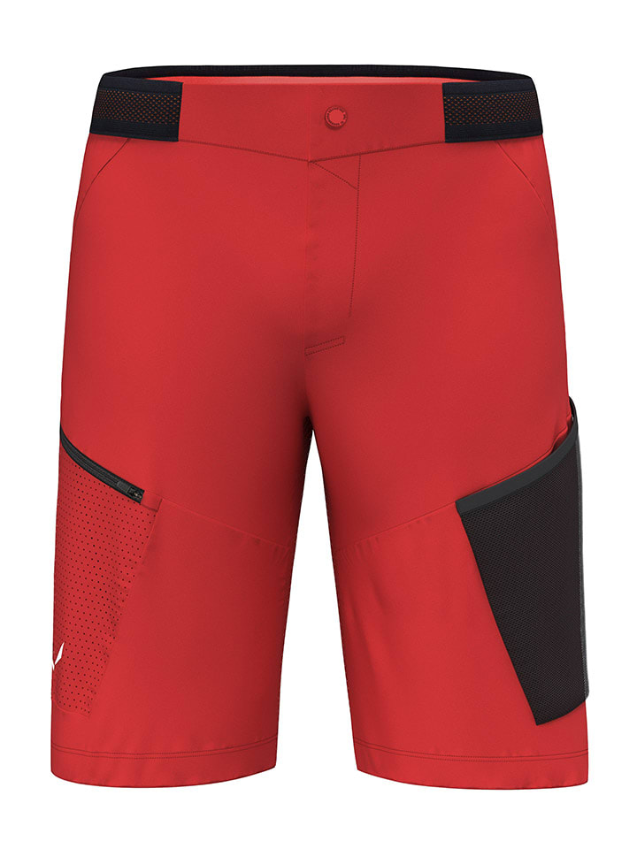 Funktionsshorts - Athletic fit - in Rot/ Schwarz