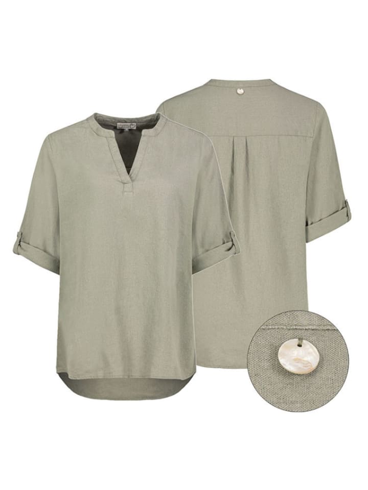 Bluse in Khaki