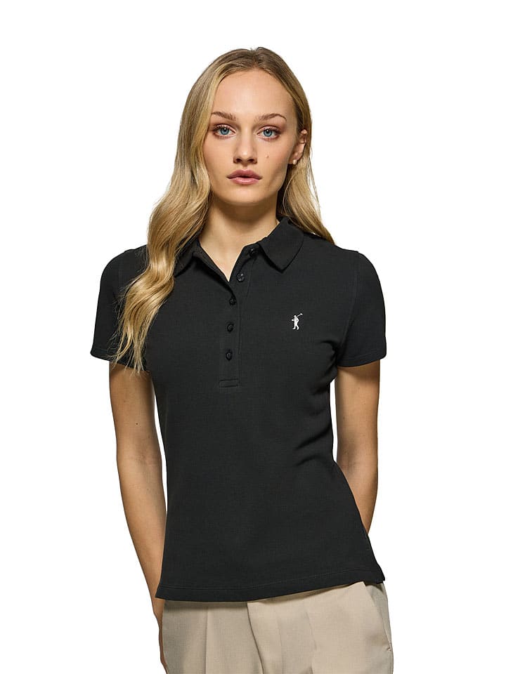 Poloshirt in Schwarz