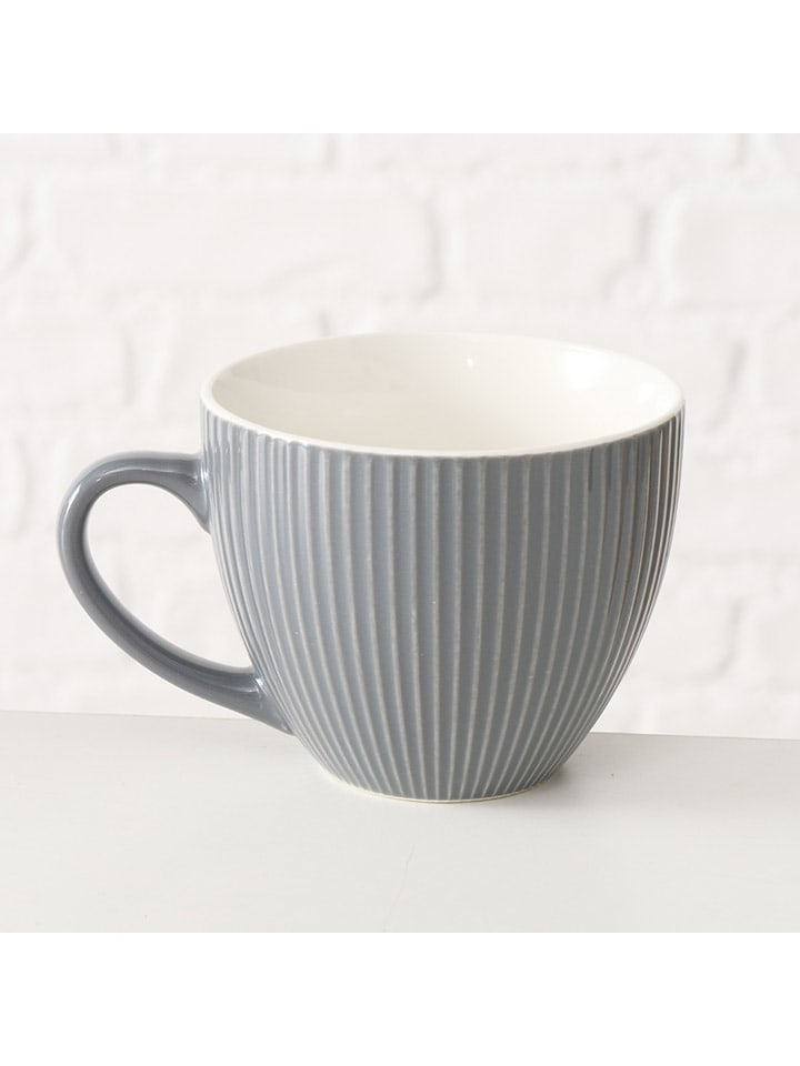 Jumbotasse "Ranura" in Grau - 420 ml