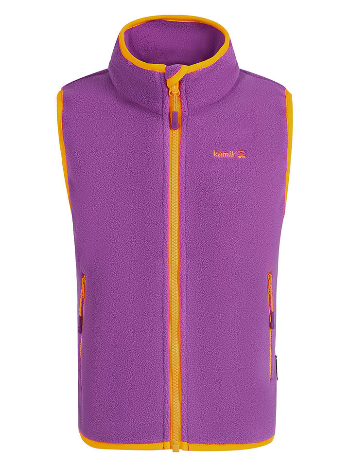Fleece bodywarmer "Dawn" paars/oranje