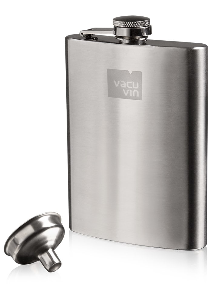Taschenflasche in Silber - 230 ml