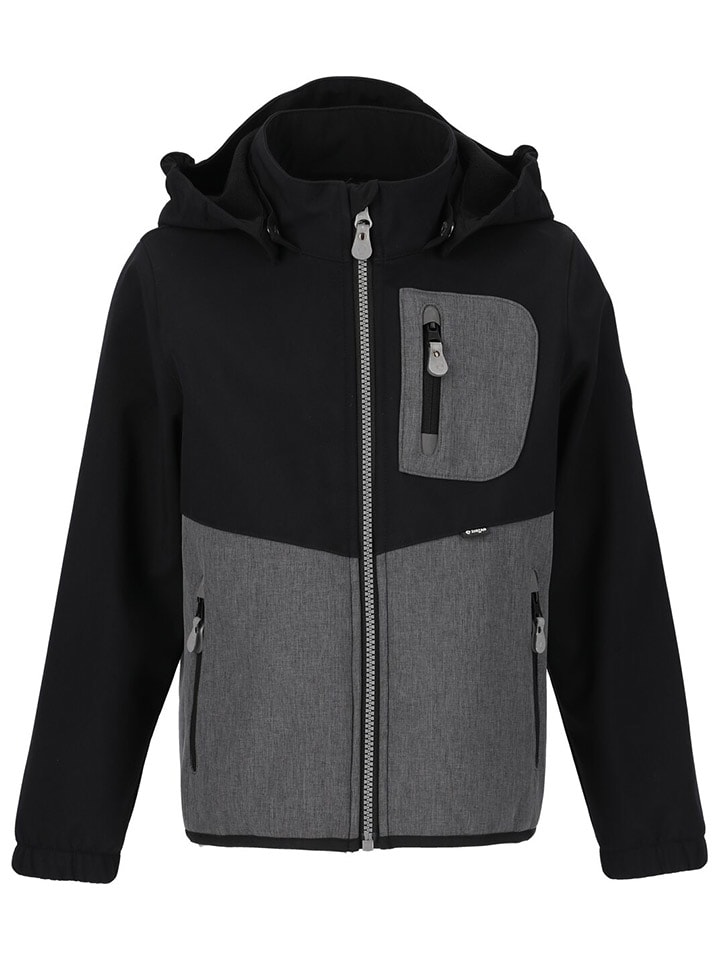 Softshelljacke "Tarzan" in Schwarz/ Grau