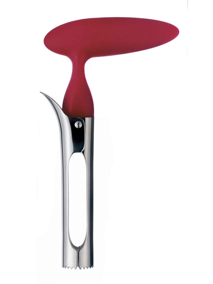 Apfelkernaustecher in Rot - (B)10 x (H)3 x (T)18 cm