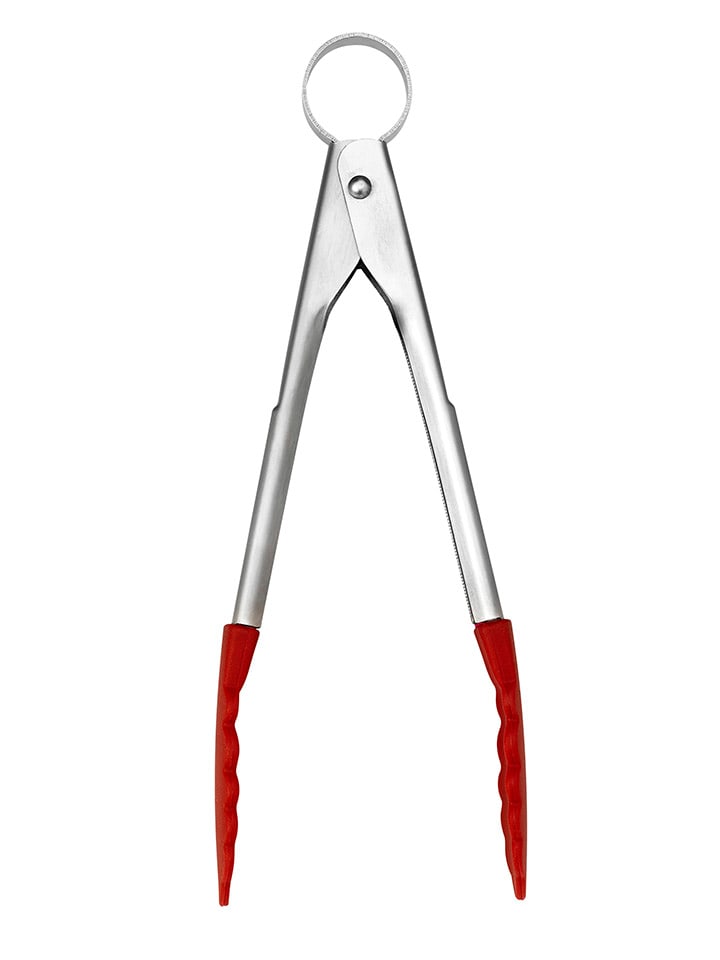 Küchenzange in Silber/ Rot - (L)18 cm