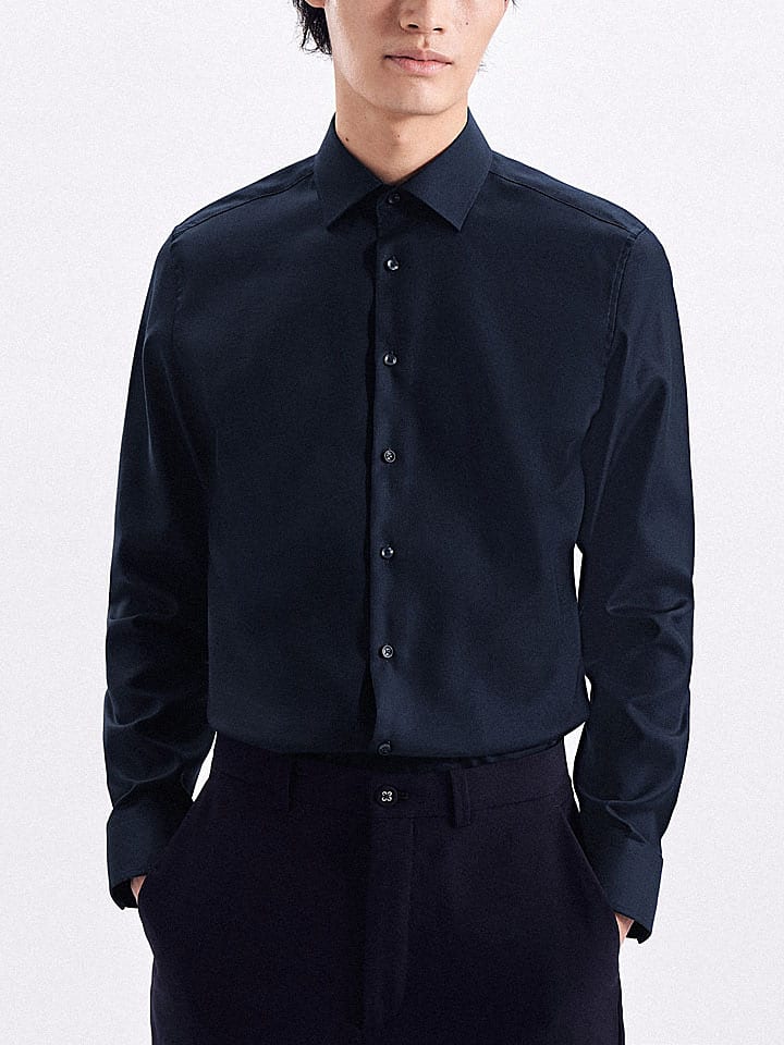 Hemd - Slim fit - in Dunkelblau