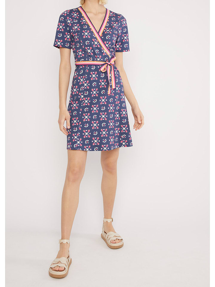 Jurk "Court Cache" blauw/roze