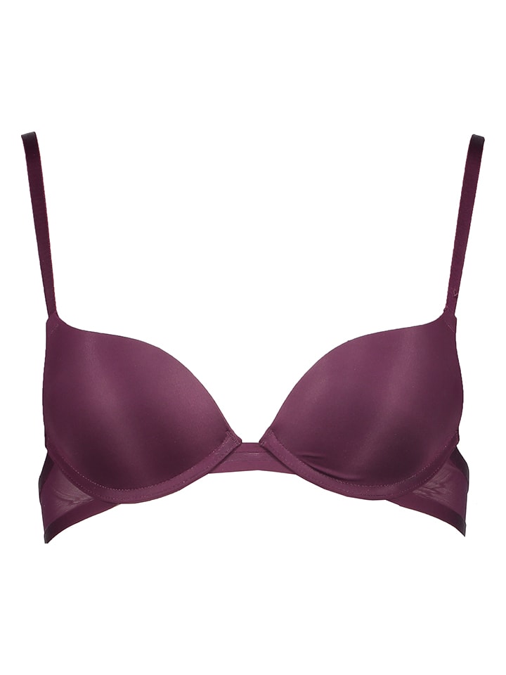 Biustonosz push-up "Louise" w kolorze bordowym
