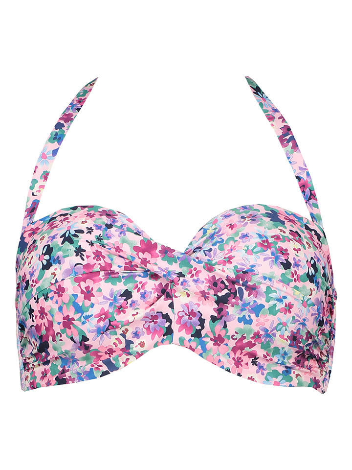 Biustonosz bikini "Scatter" w kolorze jasnoróżowo-niebieskim