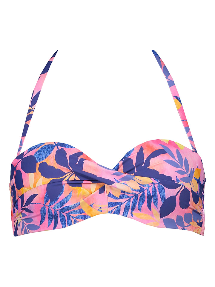 Biustonosz bikini "Leilani" w kolorze różowo-niebieskim