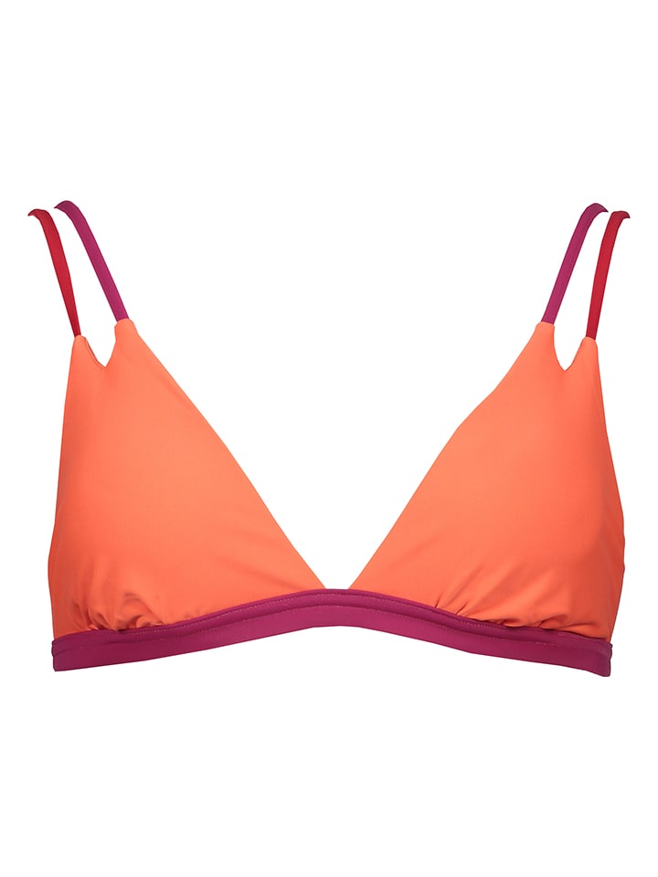 Bikinitop "Yella" oranje/roze