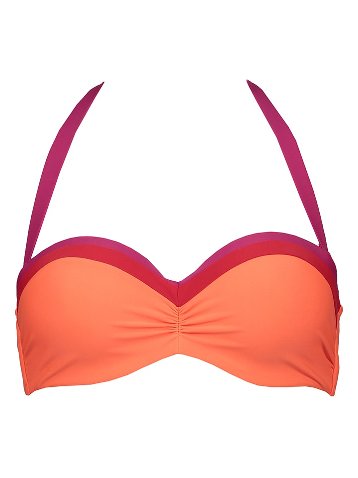 Bikini-Oberteil "Yella" in Orange/ Pink