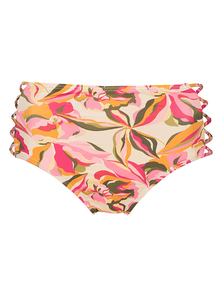 Bikini-Hose "Bauhinia" in Creme/ Pink