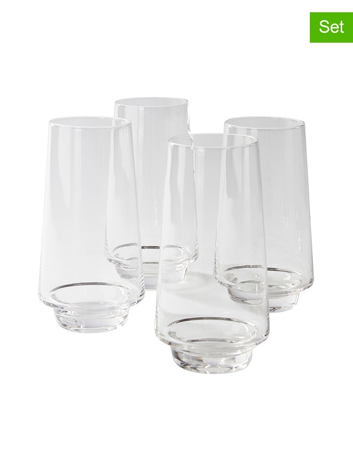 4er-Set: Gläser "Kai" in Transparent - 450 ml
