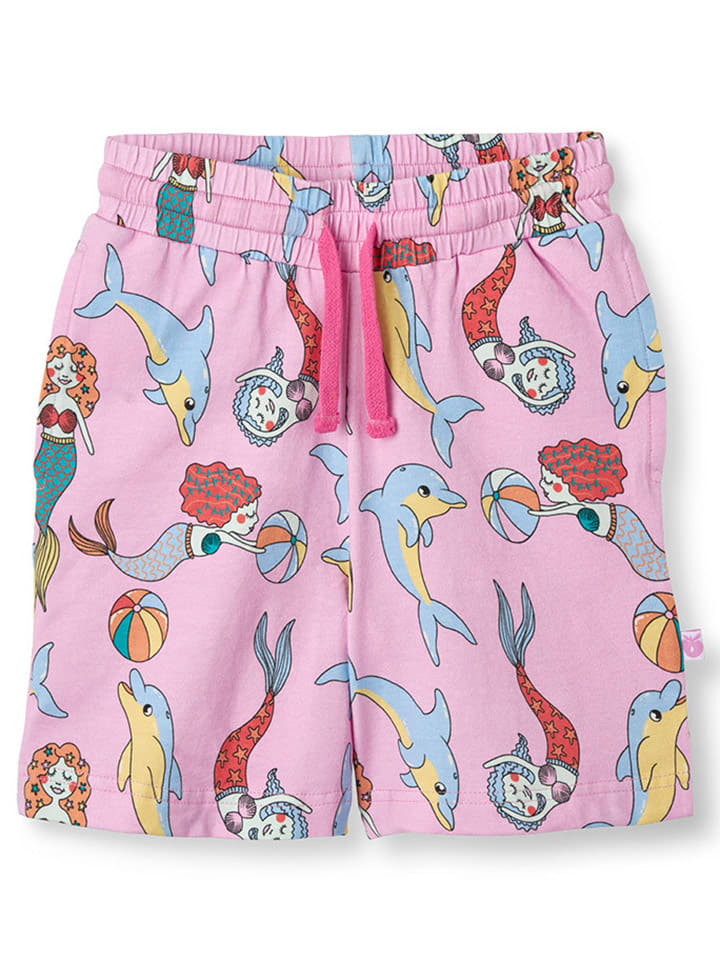 Shorts "Meerjungfrauen und Delfine" in Rosa/ Bunt