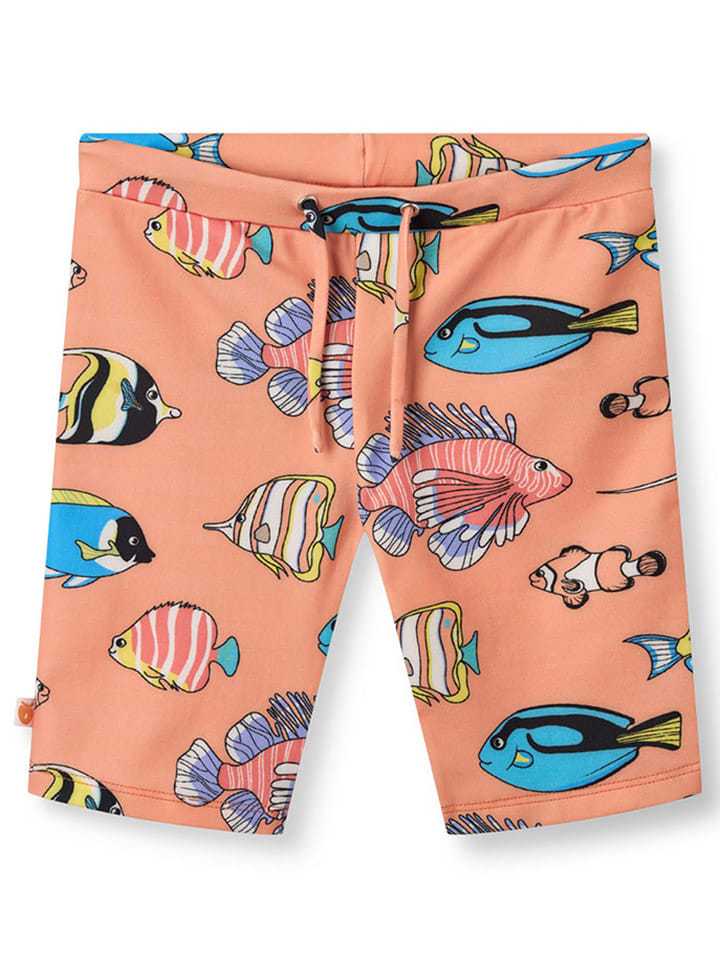 Badehose "Fisch" in Orange/ Bunt