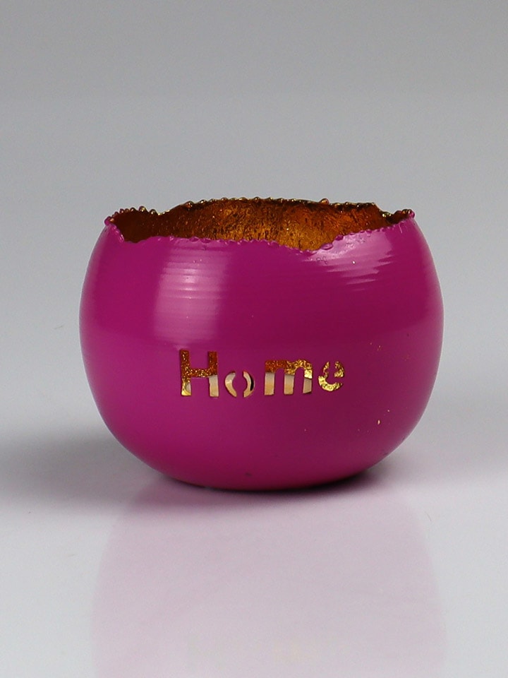 Świecznik "Home" w kolorze różowym - Ø 12 cm