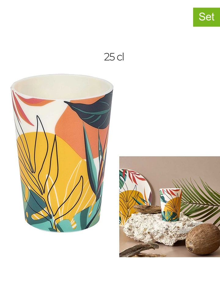 6-delige set: drinkbekers meervoud - 250 ml