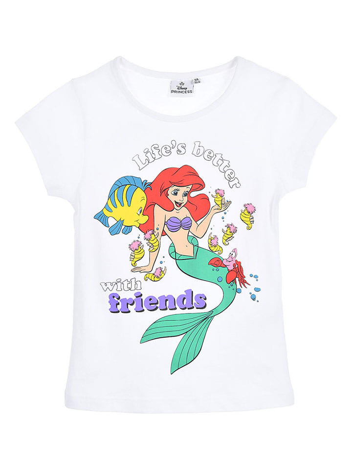 Shirt "Ariel" wit/meerkleurig