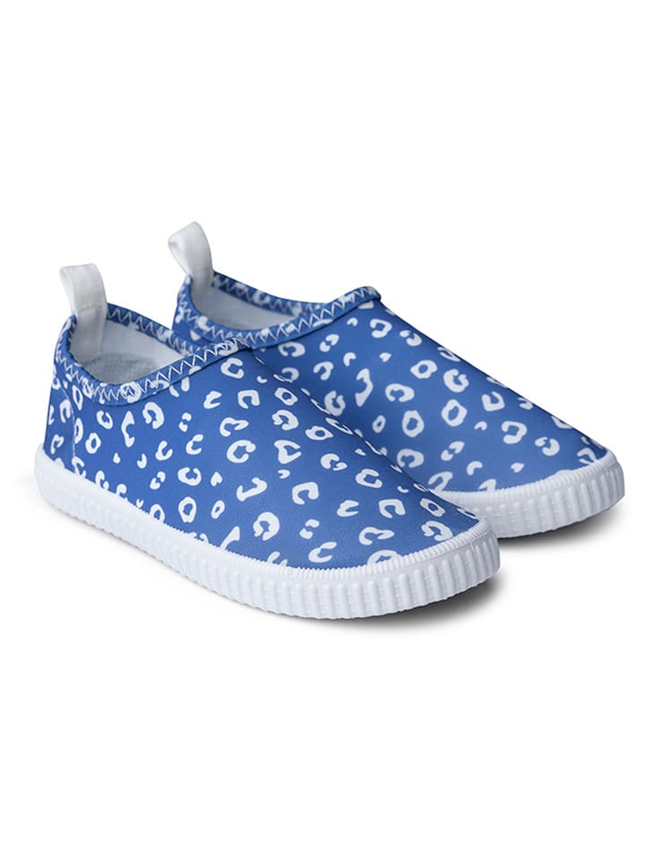 Badeschuhe ''Blue Leopard'' in Blau