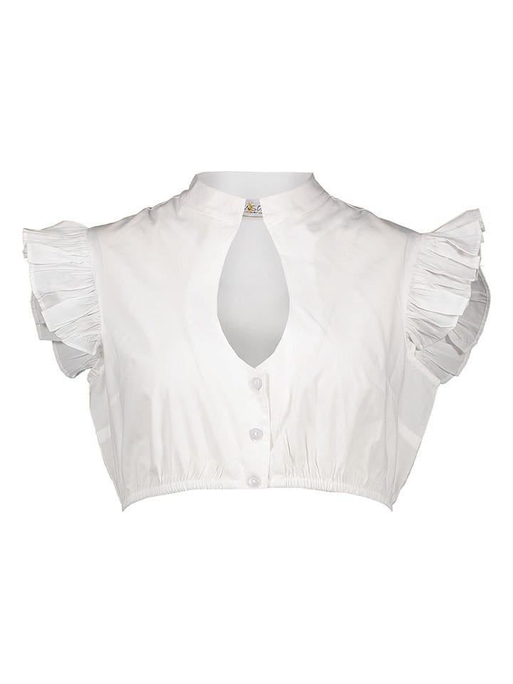 Dirndlbluse in Weiß