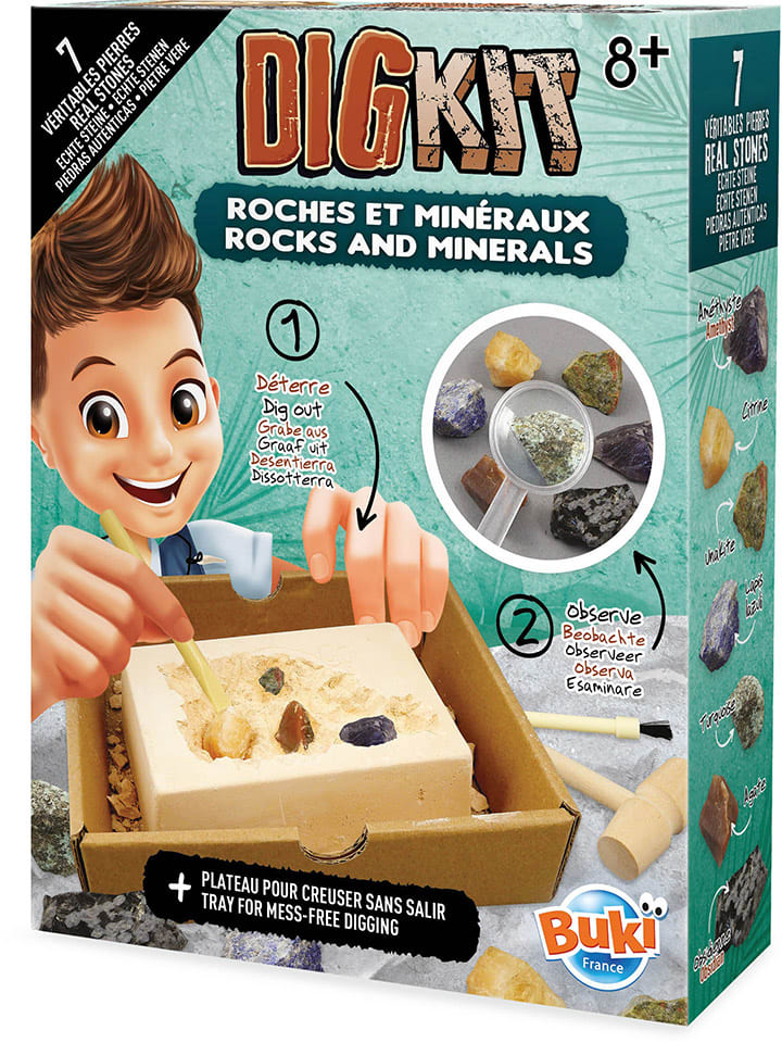 Entdeckerset "Dig Kit - Rocks And Minerals" - ab 8 Jahren