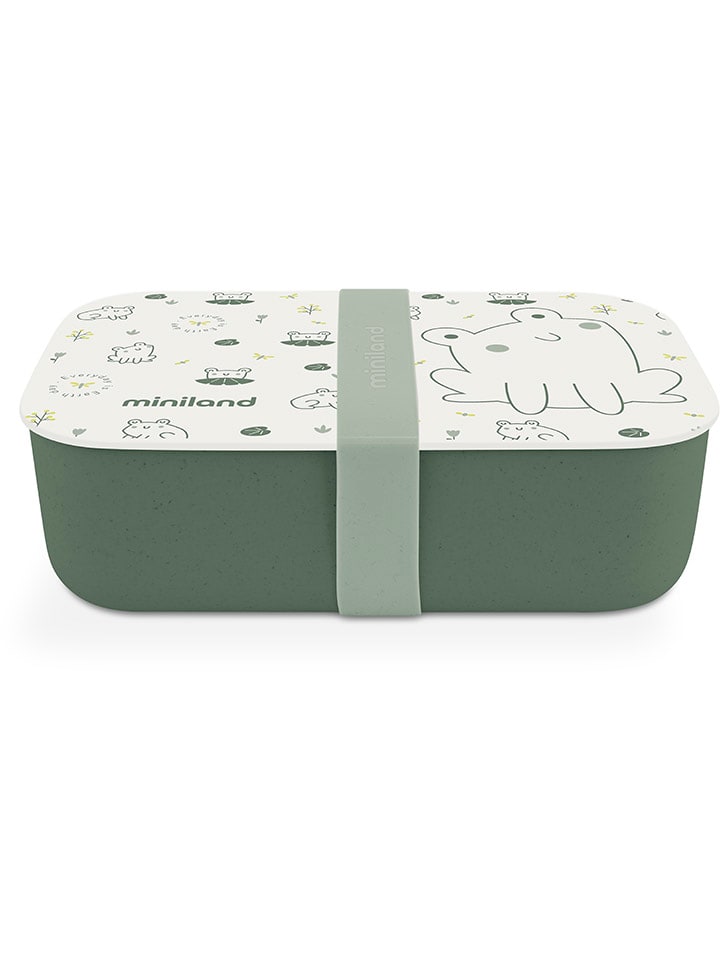 Lunchbox "Naturlunch Frog" in Grün/ Creme - 400 ml