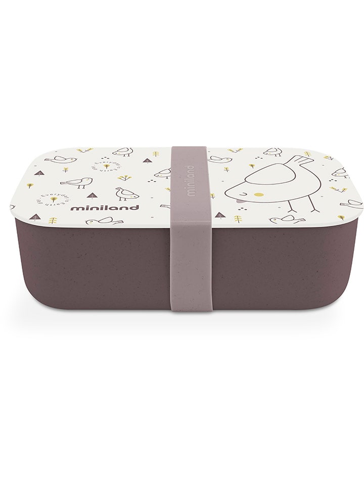 Lunchbox "Naturlunch Chick" in Braun/ Creme - 400 ml