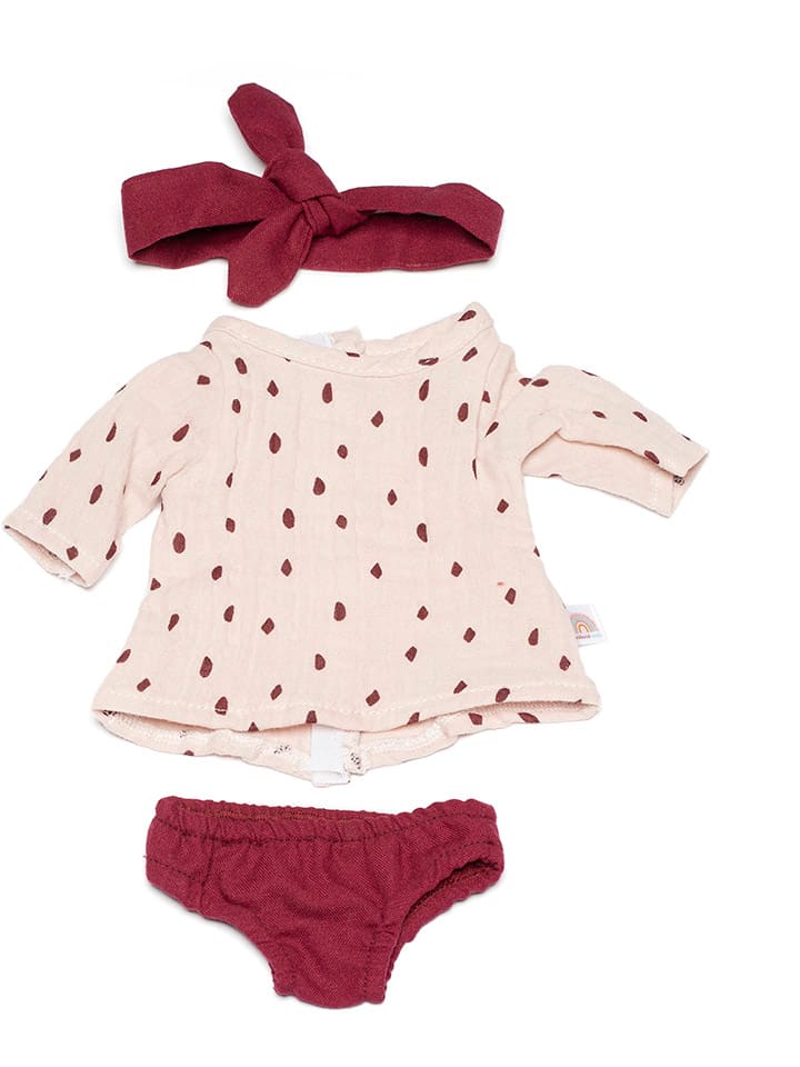 Puppen-Outfit "Dune" in Rosa/ Bordeaux - ab 3 Jahren
