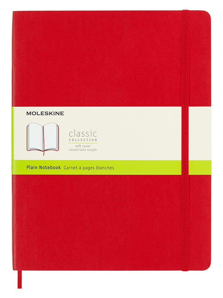 Blanko Notizbuch in Rot - (B)19 x (H)25 cm