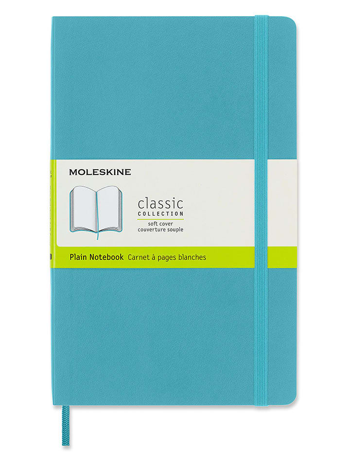 Blanko Notizbuch in Türkis - (B)13 x (H)21 cm