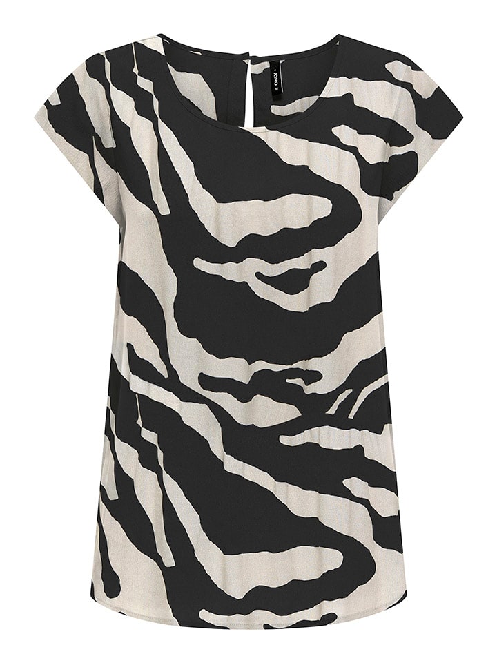 Bluse "Nova" in Schwarz/ Weiß