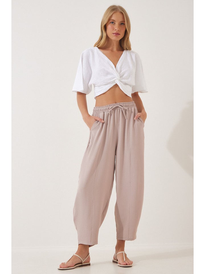 Spodnie w kolorze beżowym