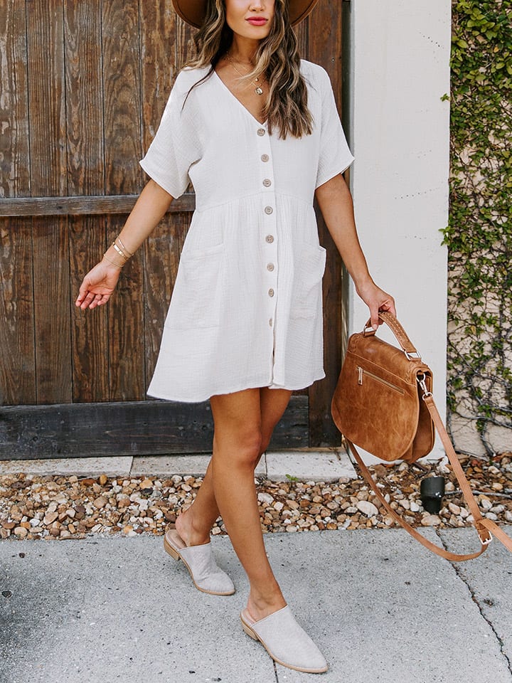 Kleid in Weiß