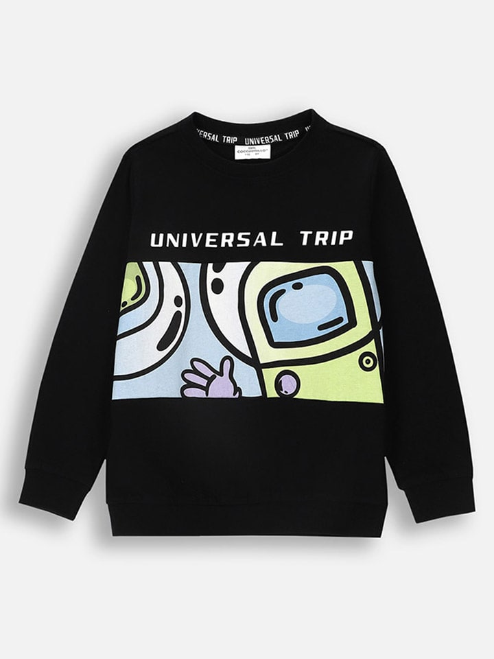 Sweatshirt in Schwarz